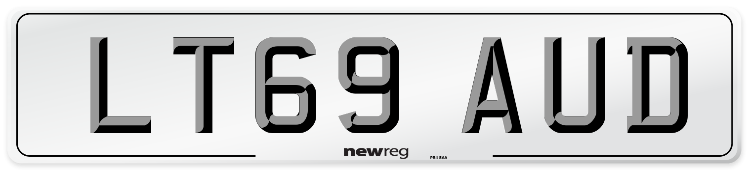 LT69 AUD Number Plate from New Reg